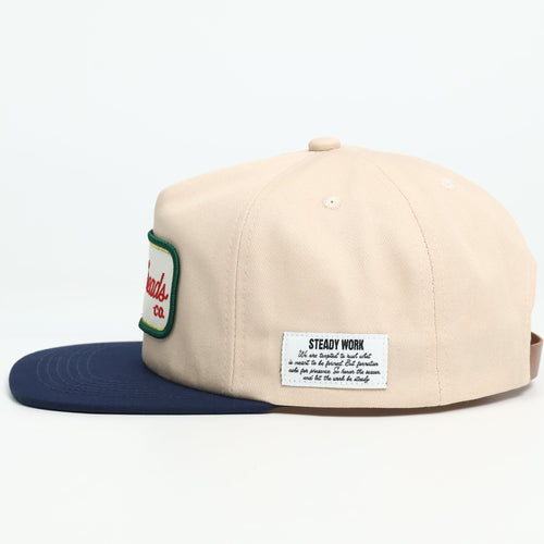 Steady Work Patch Cap - Heritage Cream / Navy